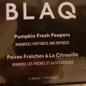 NIB BLAQ Pumpkin Fresh Peepers Eye Patches